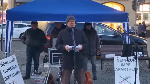 KAMENZ, Markt, KUNDGEBUNG, 11.03.2022 - LUTZ GERSTENBERGER, Redebeitrag