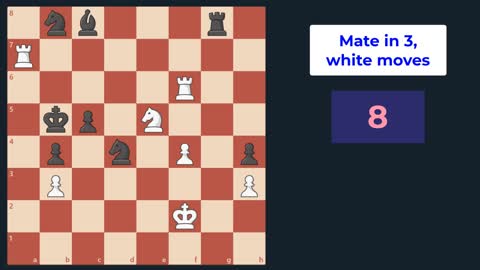 Mate in 3 puzzle - complete the game with a beautiful attack