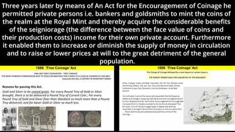 The hidden origins of The Bank of England and its eventual conquest by jews. (30 minutes)