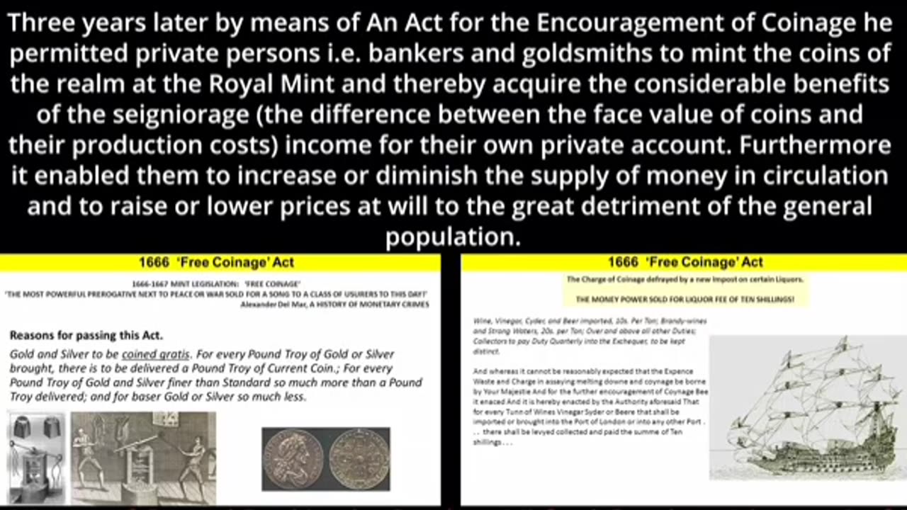The hidden origins of The Bank of England and its eventual conquest by jews. (30 minutes)