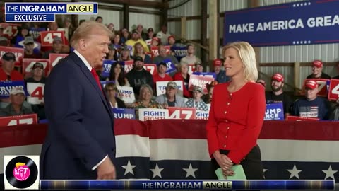 DJT interviewed at Butler Rally on Ingraham Angle