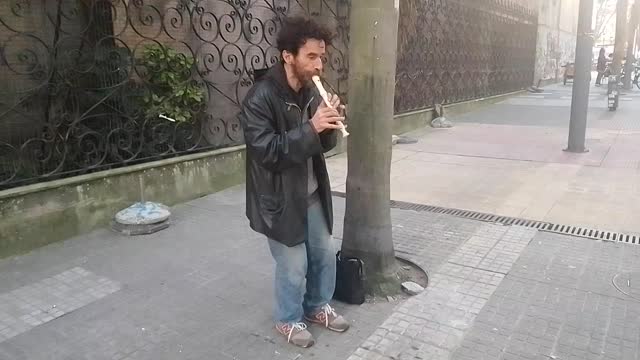 Flutist in Montevideo