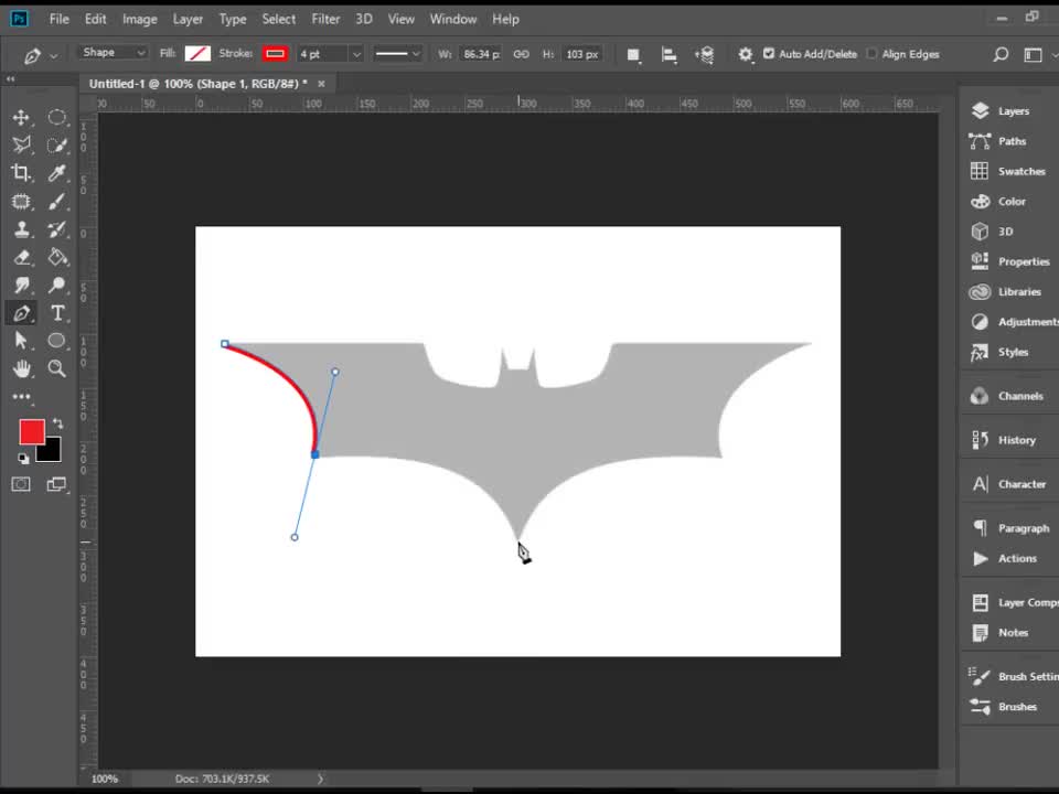 Tracing_a_Shape_using_Pen_Tool_in_Photoshop,_Batman_Logo