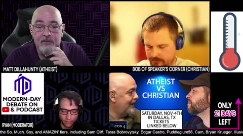 Matt Dillahunty Vs Bob of Speaker's Corner _ Christianity Vs Secular Humanism