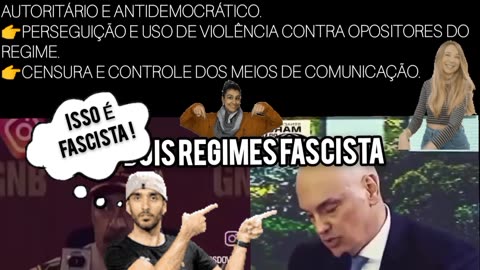 Eles acusam seus opositores de fascistas, enquanto isso constrói o regime fascista, que é; perseguição, tortura, censura, controle, autoritarismo e violência, isso sim é fascismo !