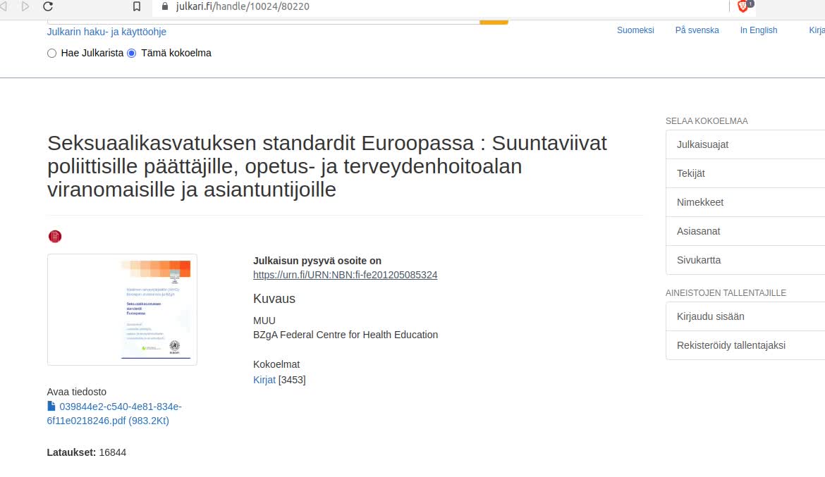 THL:n sivustolta: 0-4 -vuotiaalle lapselle on kerrottava varhaislapsuuden masturbaatiosta