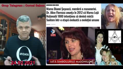 24.02.2021 Fragment live Cornel Sabou - Diana Sosoaca , mama ei membra a masoneriei