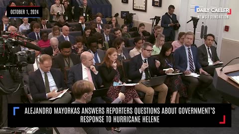 Alejandro Mayorkas Answers Reporters Questions About Government’s Response To Hurricane Helene