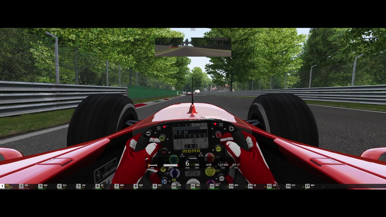 What a mess opening, Open Server Race @ Monza with Ferrari F2004