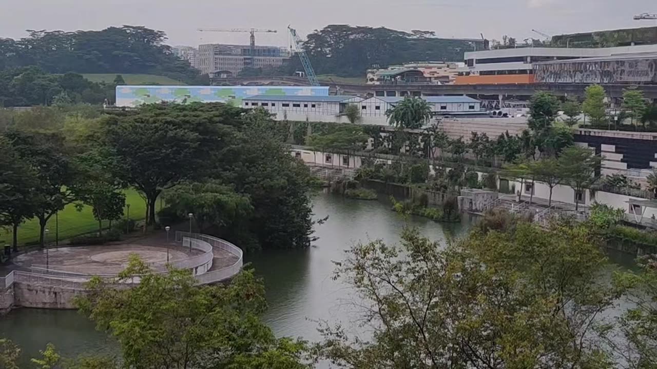 At Waterway Point Shopping Centre on a Rainy Day