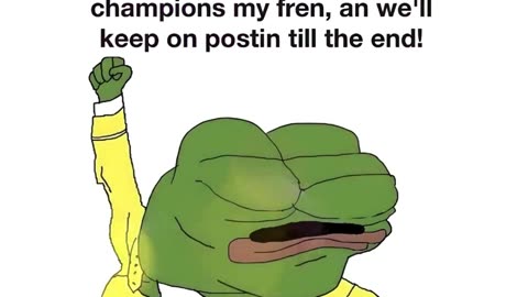 We are the champions, my Frens🐸