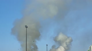 Scrap yard fire