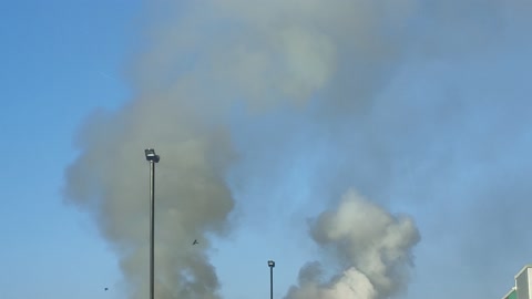 Scrap yard fire