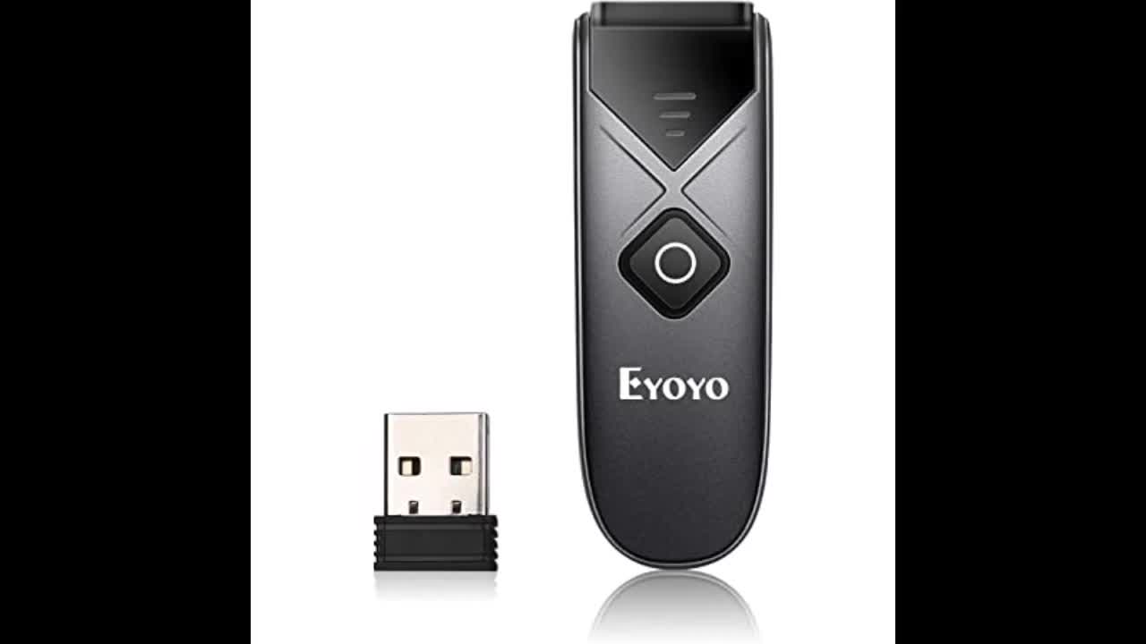 Review: Eyoyo Mini 1D Bluetooth Barcode Scanner, 3-in-1 Bluetooth & USB Wired & 2.4G Wireless B...