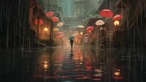 Rain Music for study & work _ relax_ stress relief _ album_Rhythms of the Rain