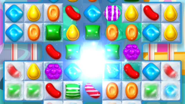 Candy Crush saga with amazing rare power bomb