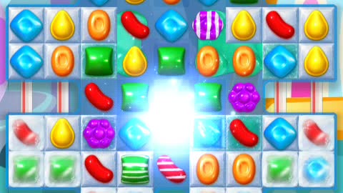 Candy Crush saga with amazing rare power bomb