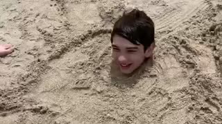 Sand burial