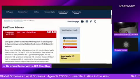 Da Urban Conservative: Global Schemes, Local Screams Agenda 2030 to Juvenile Justice in the West