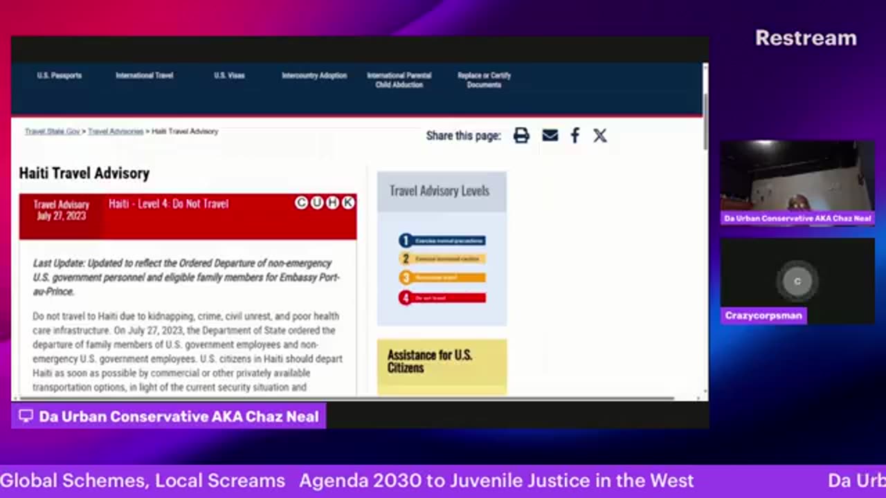Da Urban Conservative: Global Schemes, Local Screams Agenda 2030 to Juvenile Justice in the West