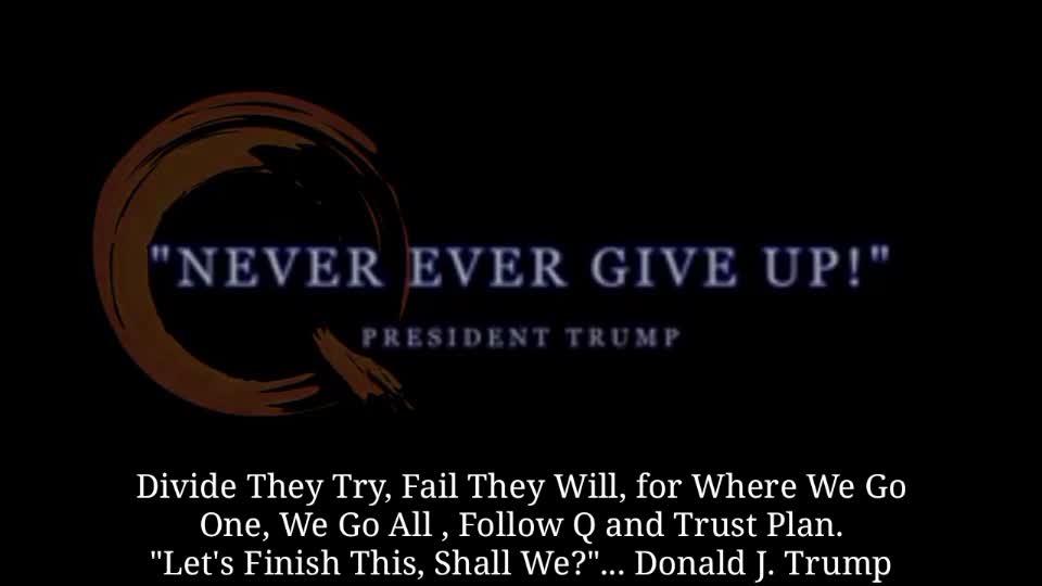 Never ever give up! President Trump