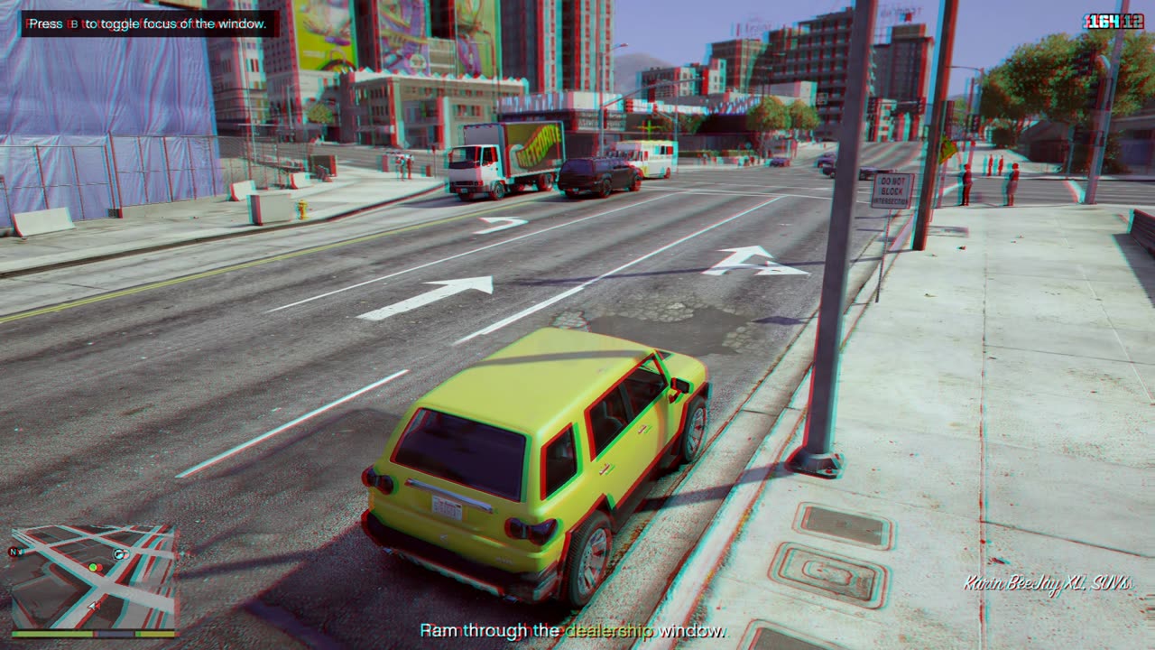 3D Anaglyph | Grand Theft Auto - Bank Robbery Gone Wrong