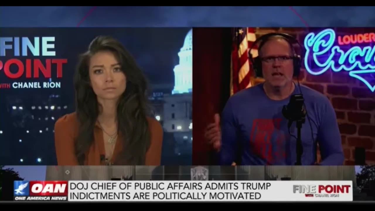 Chanel Rion w Crowder CEO Gerald Morgan Jr 9/5 on DOJ Chief Biase tape