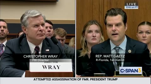 Matt Gaetz: since you're the FBI Director... who's running the country?"