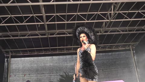 Truro Cornwall Gay LGBTQIA+ Pride 311st Aug 20224 pride 2024 Part 4 part 2 Vicky Vivacius Drag Queen