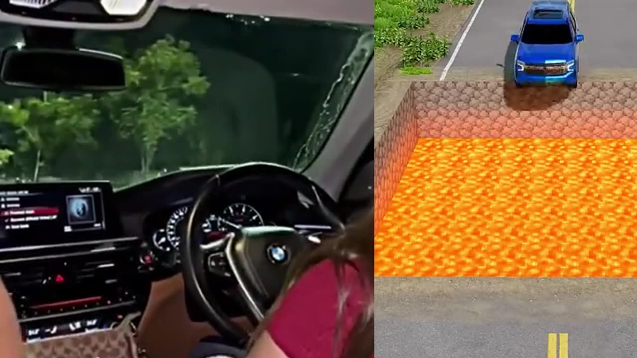 girls vs boys driving BMW