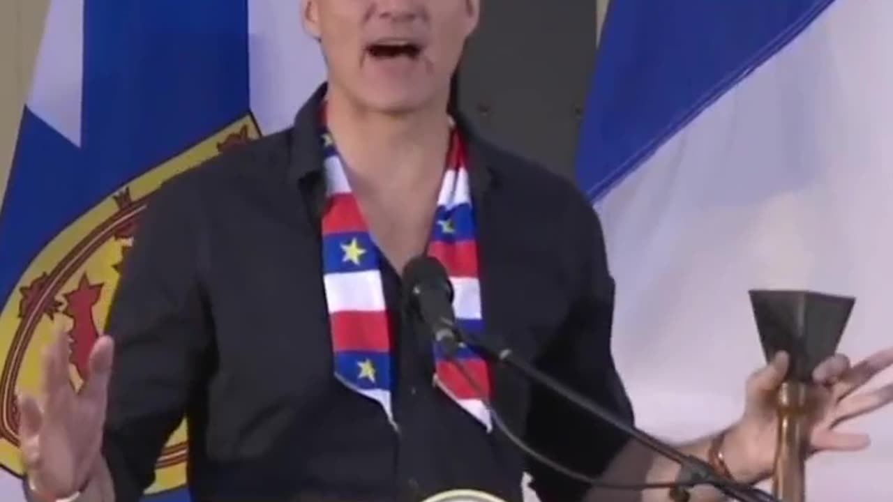 Trudeau’s Over-the-Top Energy at National Acadian Day Speech