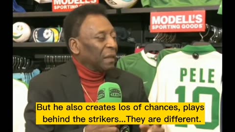 Pele explaining why he thinks Messi is better than Ronaldo.