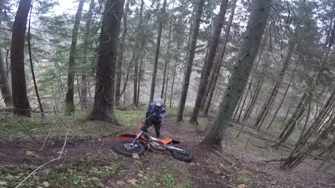 Runnin' Wild /enduro trail riding / Beta RR250 2T chasing Beta RR 390 4T