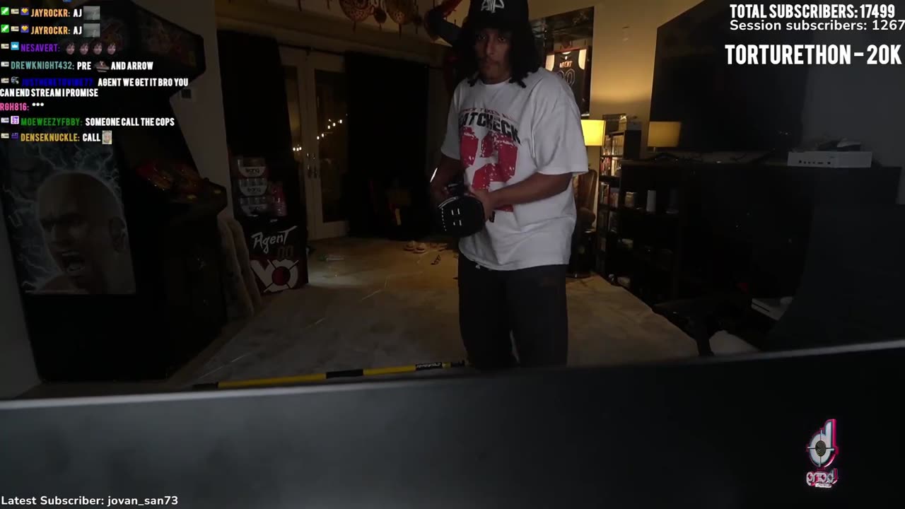 Agent00 Smashed his whole setup after falling on Pushing It!