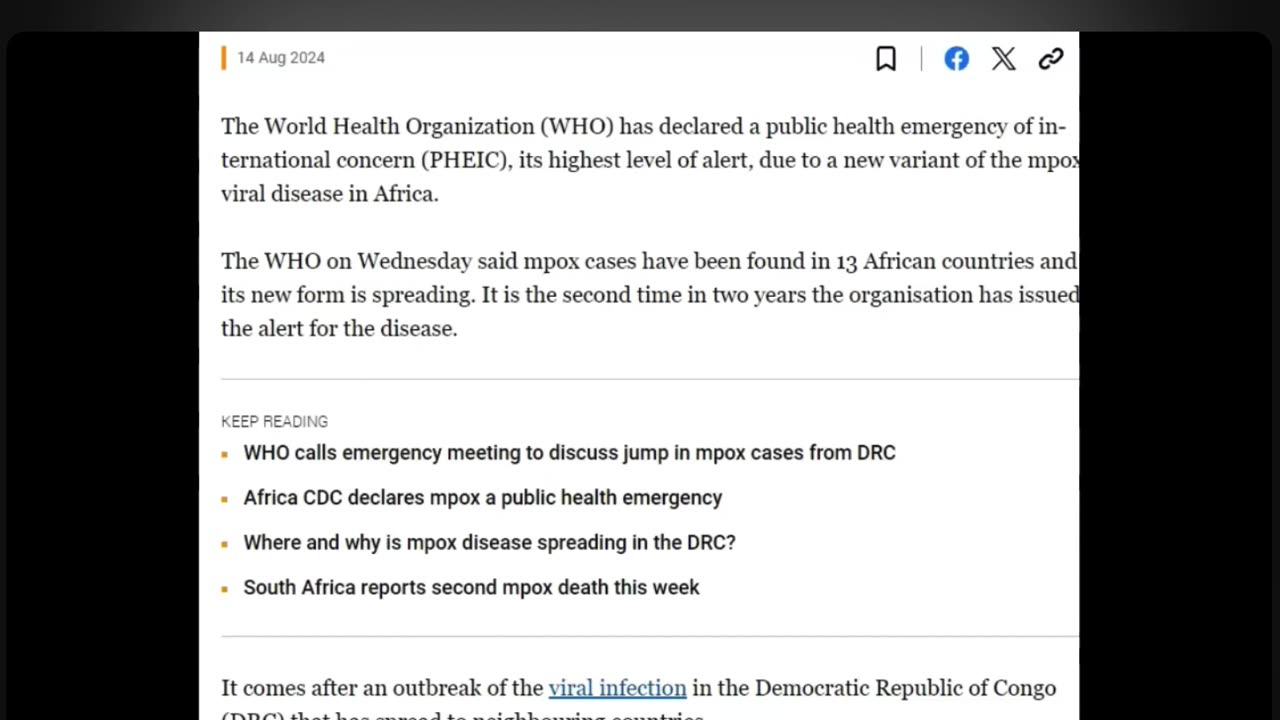 🚨 W'H'O Declares WorldWide Global Health Emergency 🚨