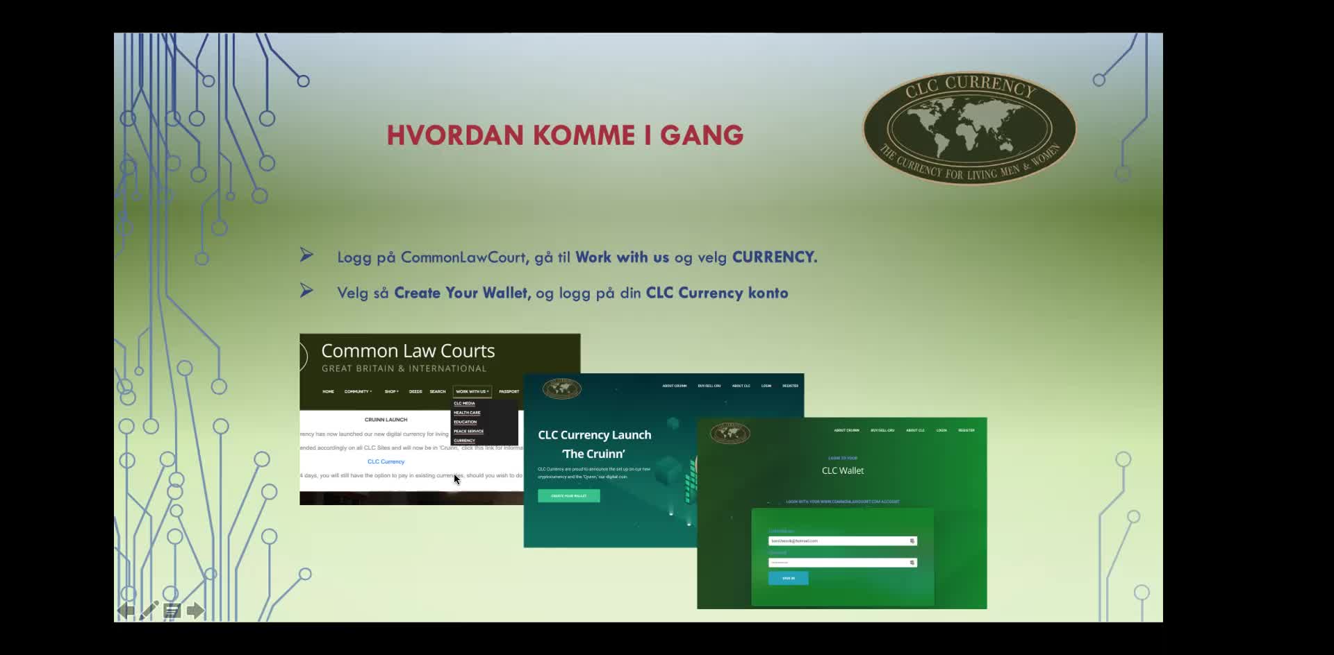 11102022 CLC Currency Cruinn for oss levende kvinner og menn