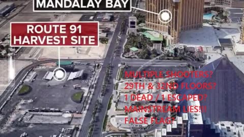 Las Vegas Shooting - Multiple Shooters - 1 ESCAPED FALSE-FLAG
