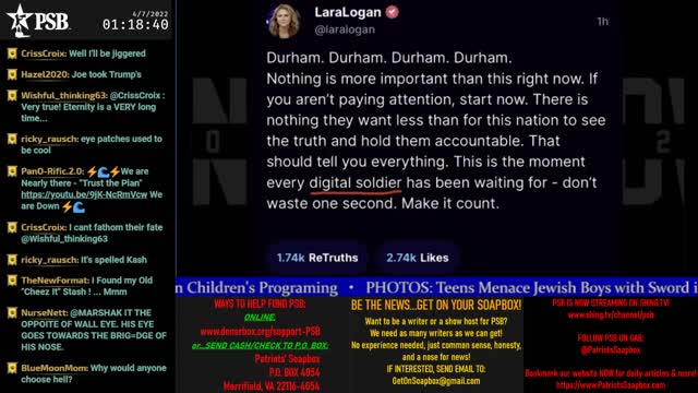 2022-04-06 23:00 EDT - Crossing the Matrix: with Chris
