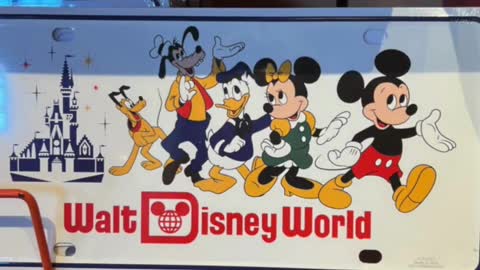 Walt Disney World Metal Car License Plate #shorts