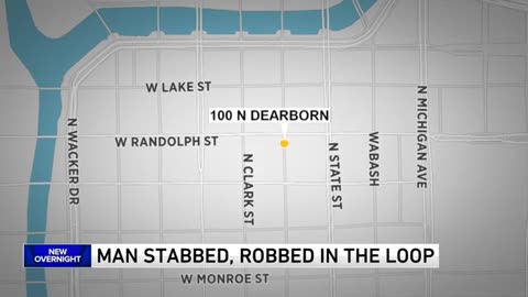 Man stabbed during armed robbery in the Loop