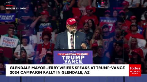 Glendale Mayor Warns AZ Voters We Cannot Continue Down The Harris-Biden Path During Trump Rally