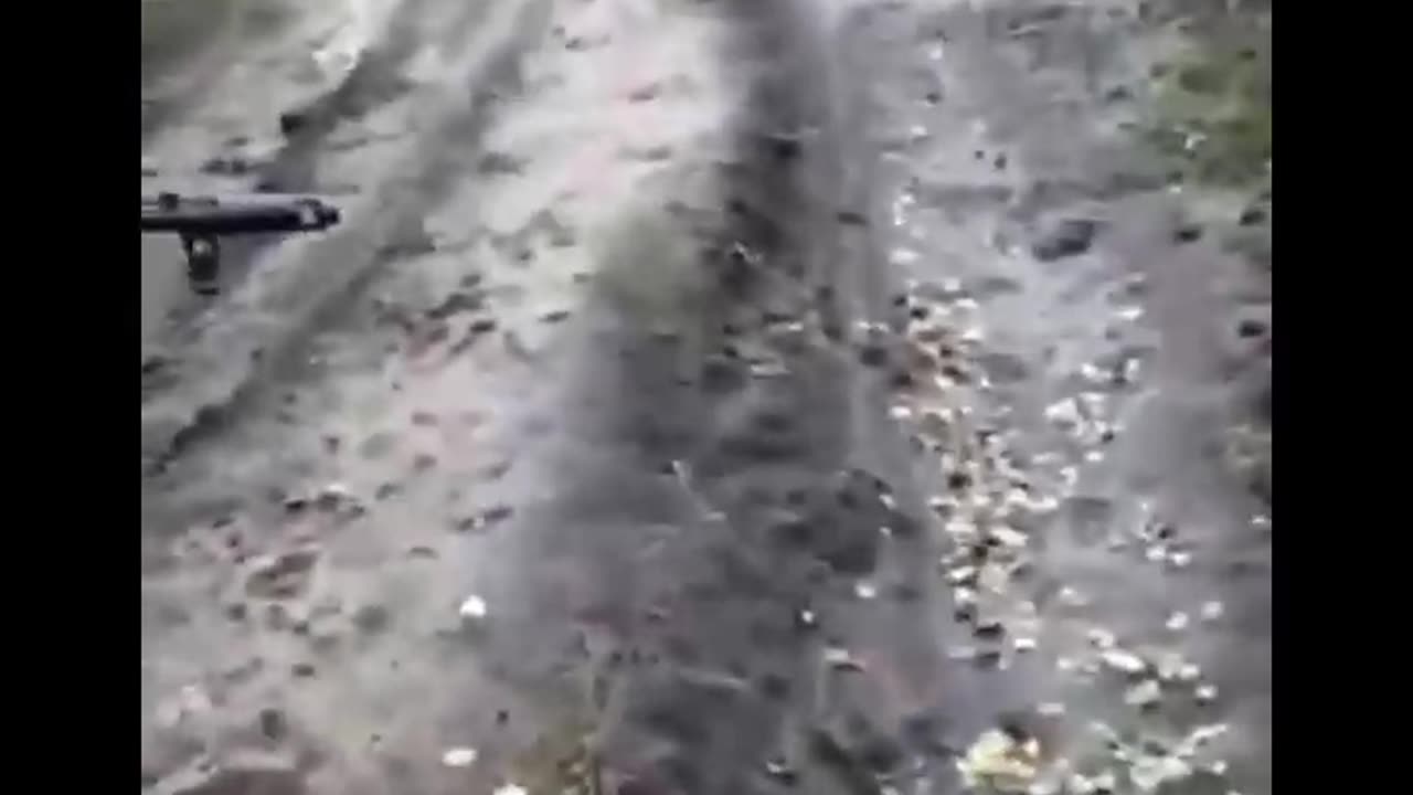 Russian Soldiers Drinking Water Directly from the Mud