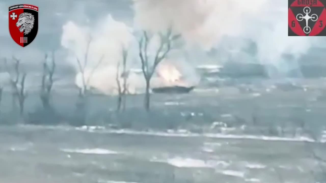 Shelling a Russian Assault Group