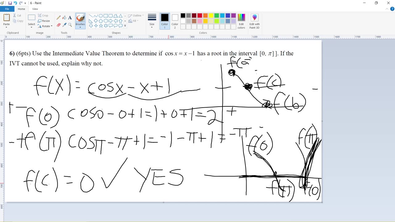 Intermediate Value Theorem