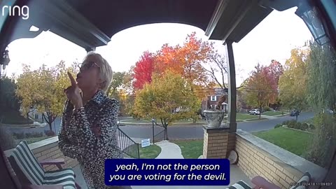 Liberal has a meltdown because her neighbor is voting for Trump. Serious TDS 😂