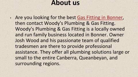 Best Gas Fitting in Bonner.