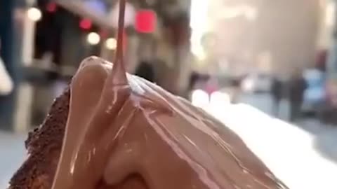 Freshly baked cakes on the streets of France