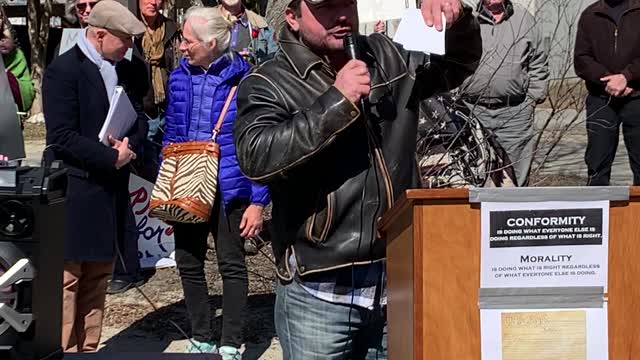 Michael Keating and Ryan Post speak at Worldwide Freedom Rally