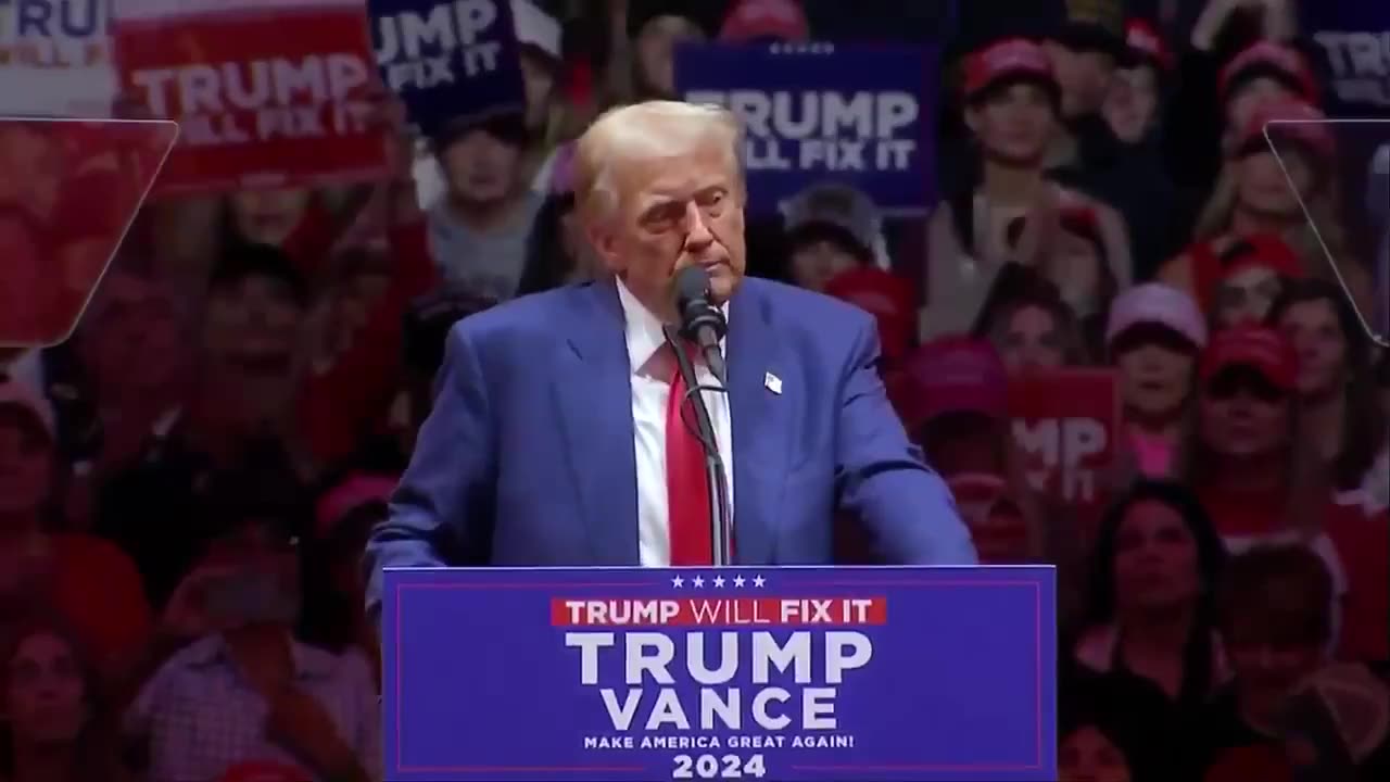 President Trump's EPIC close to his historic MSG rally