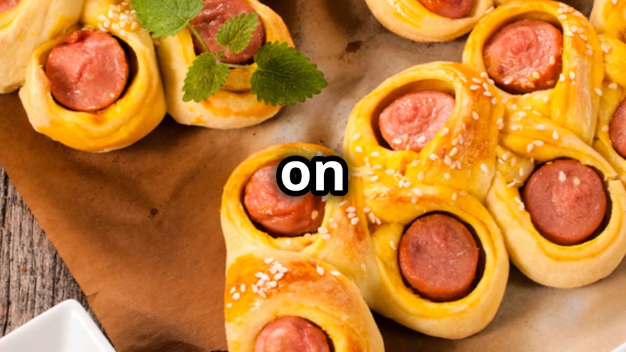 Kielbasa in Puff Pastry with Cheddar Cheese